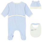 طقم هدايا للأولاد بالشعار باللون الأزرق, 1, hi-res